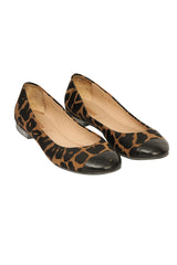 Fendi EU 37 Animal Printed Ballet Flats
