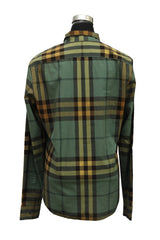Burberry Size M Green Checkered Shirt