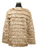 Missoni Size Xl Fringed Golden Jacket