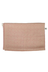 Celine Lana Wool Logo Pink Scarf