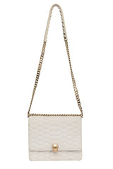 Roberto Cavalli Snake Embossed Sling Bag