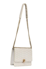 Roberto Cavalli Snake Embossed Sling Bag