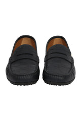 Gucci EU 44 Black Horsebit Loafers