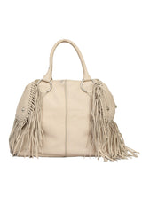 Tod'S Fringe Leather Tote Bag