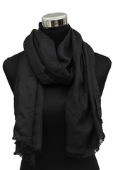 Versace Black Patterned Scarf