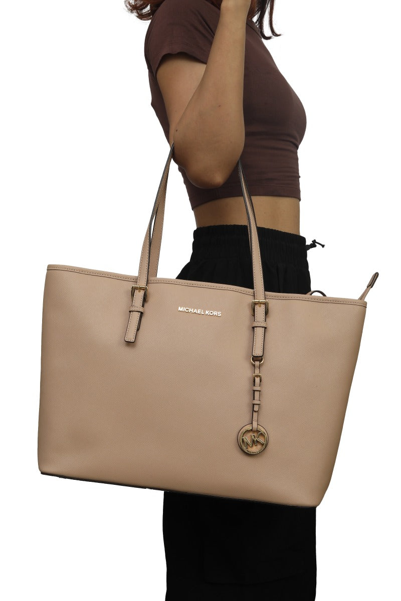 Michael Kors Nude Leather Large Tote Bag