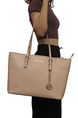 Michael Kors Nude Leather Large Tote Bag