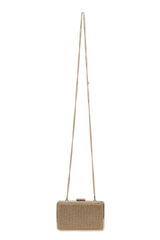 Michael Kors Gold Slimmer Clutch Chain Sling Bag