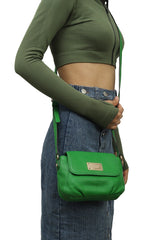 Michael Kors Green Leather Sling Bag