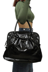 Salvatore Ferragamo Douglas Patent Leather Bag