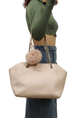 Furla Peach Julia Tote Bag