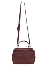 Michael Kors Aubergine Maroon Top Handle Sling Bag