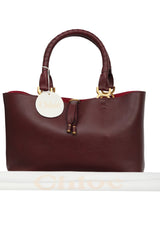 Chloe Marcie Leather Tote Bag