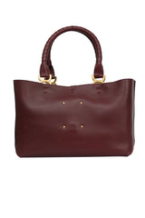 Chloe Marcie Leather Tote Bag