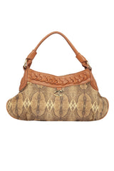 Just Cavalli Snakeskin Embossed Shoulder Bag