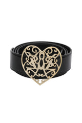 Ysl 38 Inches/ 95 Cms Vintage Heart Buckle Belt