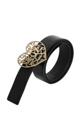 Ysl 38 Inches/ 95 Cms Vintage Heart Buckle Belt