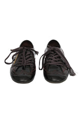 Louis Vuitton EU 37 Patent Leather Lyrics Brogue Sneakers