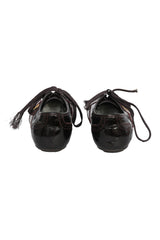 Louis Vuitton EU 37 Patent Leather Lyrics Brogue Sneakers