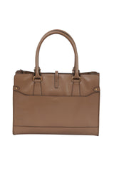 Salvatore Ferragamo Plum Leather Biana Small Tote Bag