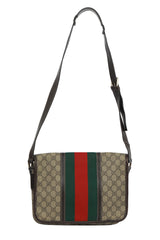 Gucci Beige/Ebony Gg Supreme Web Messenger Bag