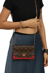 Louis Vuitton Flore Wallet On Chain Bag