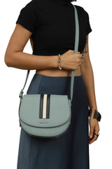 Bally Logo Blue Crossbody Bag