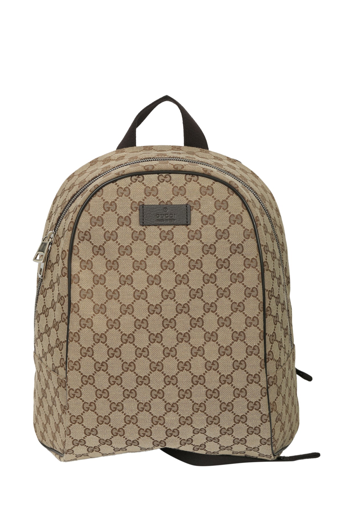 Gucci Gg Supreme Canvas Leather Backpack