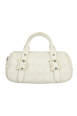 Christian Dior Cannage Leather Boston Bag