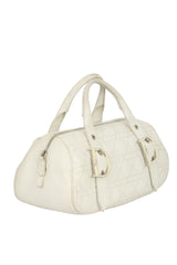 Christian Dior Cannage Leather Boston Bag