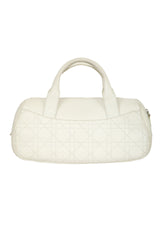 Christian Dior Cannage Leather Boston Bag