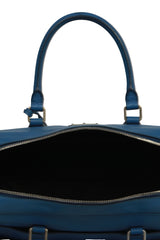 Prada Saffiano Blue Leather Briefcase