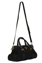 Prada Black Nylon Tessuto Top Handle Bag