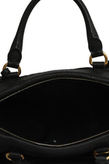 Prada Black Nylon Tessuto Top Handle Bag