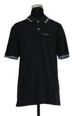 Prada Size L Navy Blue Men'S Polo T-Shirt