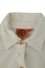 Tory Burch Size Xs White Polo Women'S Top