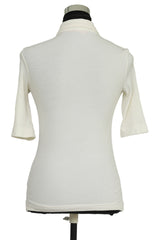 Tory Burch Size Xs White Polo Women'S Top