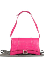 Balenciaga Bb Hot Pink Hourglass Baguette Bag