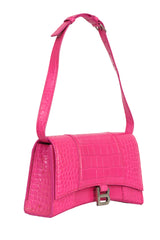 Balenciaga Bb Hot Pink Hourglass Baguette Bag