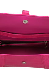 Balenciaga Bb Hot Pink Hourglass Baguette Bag