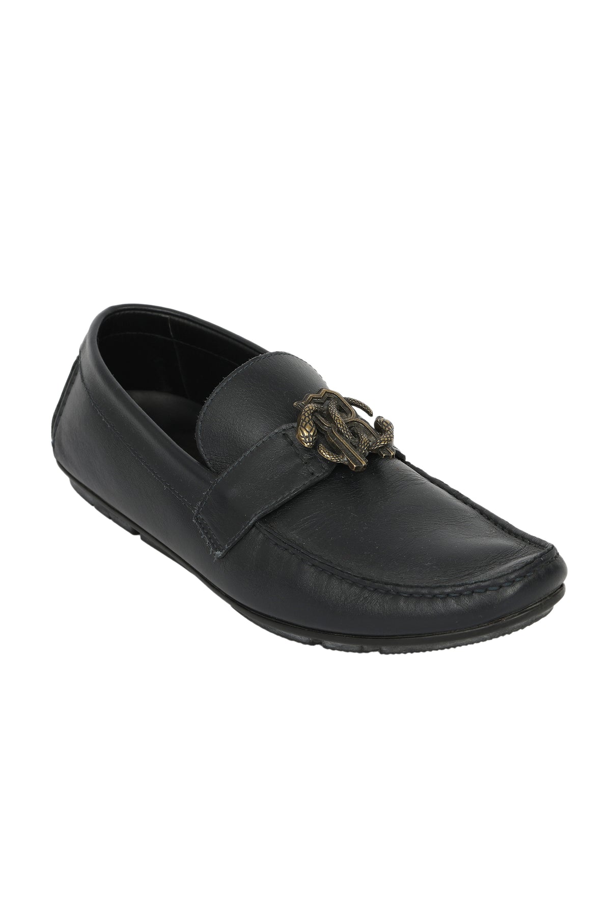 Roberto Cavalli EU 43 Logo Black Loafers