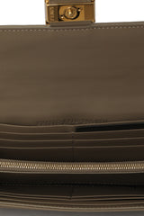 Fendi Sand Brown Monogram Leather Wallet On Chain