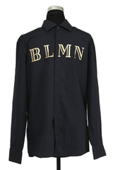 Balmain Size L Golden Logo Shirt