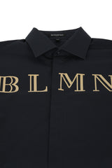 Balmain Size L Golden Logo Shirt
