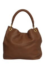 Prada Vitello Diano Brown Leather Tote Bag 