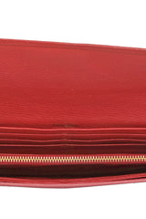 Miu Miu Madras Bicolor Flap Fuoco Bruyere Wallet