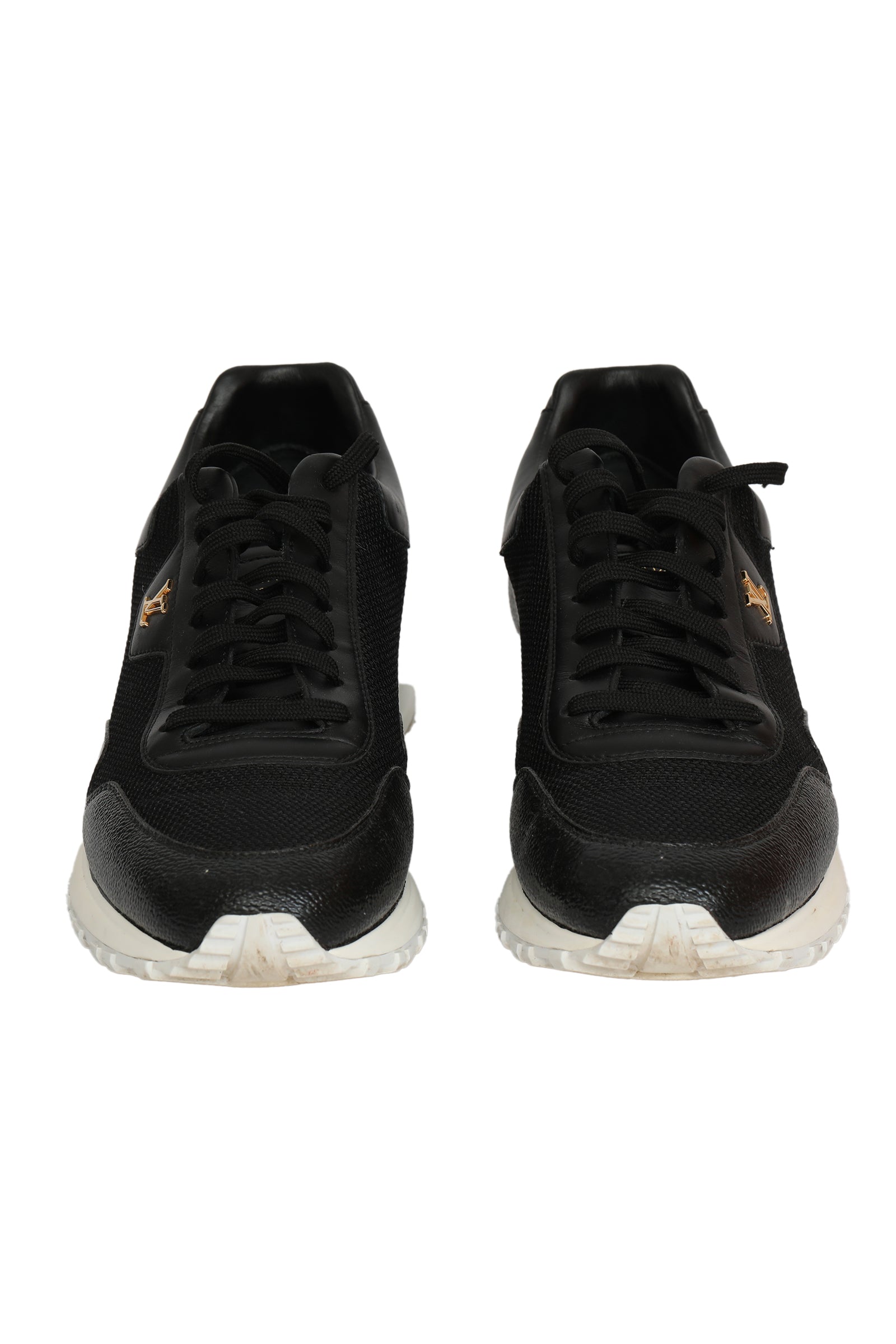 Louis Vuitton EU 41 Black Leather Run Away Low Top Sneakers 