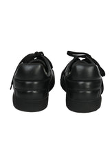 Louis Vuitton Size 8 Black Leather Croc-Embossed Luxembourg Trainers