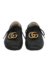 Gucci Size 7 Gg Logo Low Web Top Trainers