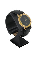 Gucci 30Mm 3000M Black Leather Watch